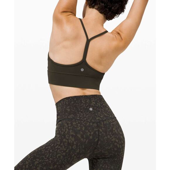 Lululemon Align Crop *21" Size 2 Green Camo Nulu - Picture 2 of 9